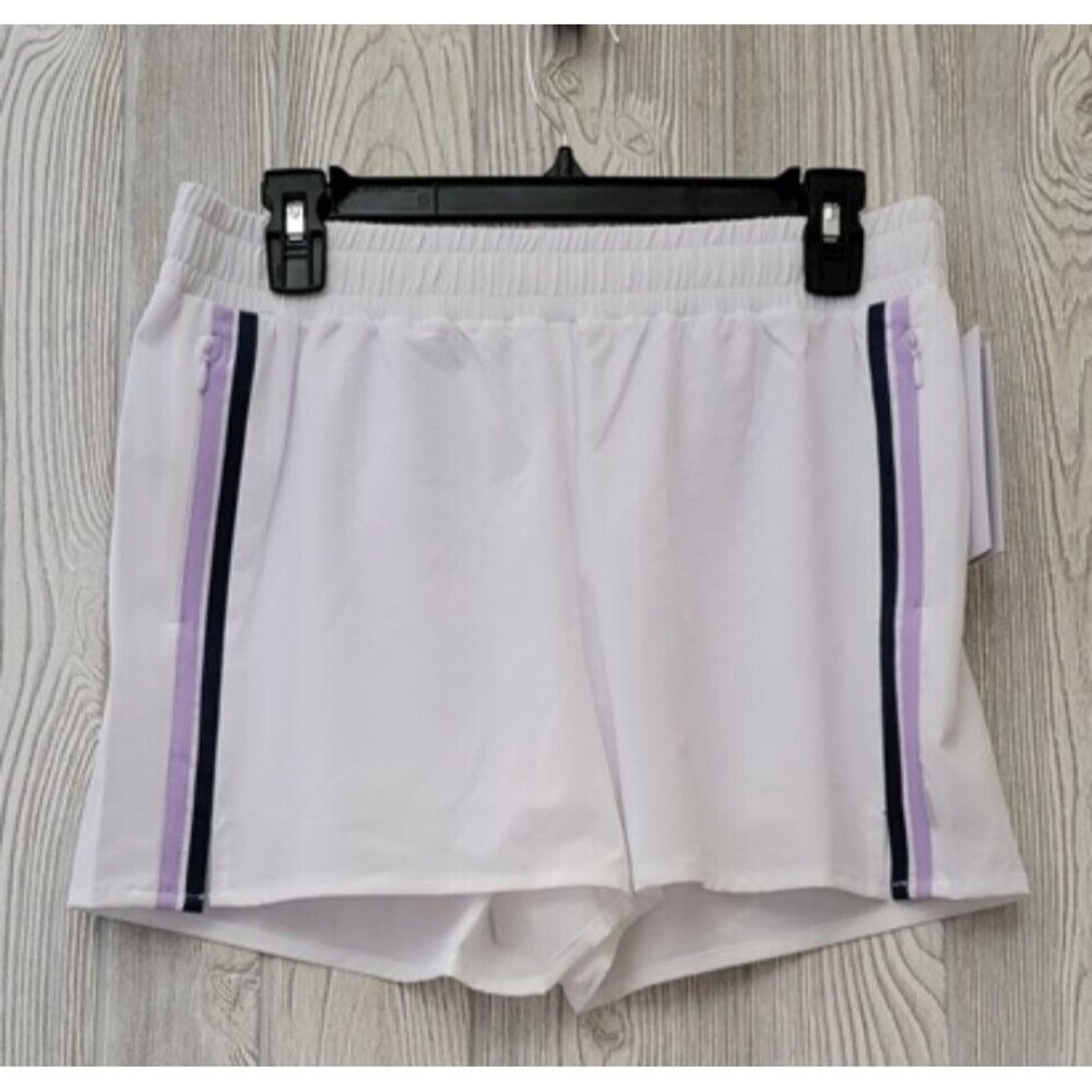 NWOT Calme  XS Elements Hike Shorts White Purple 115451